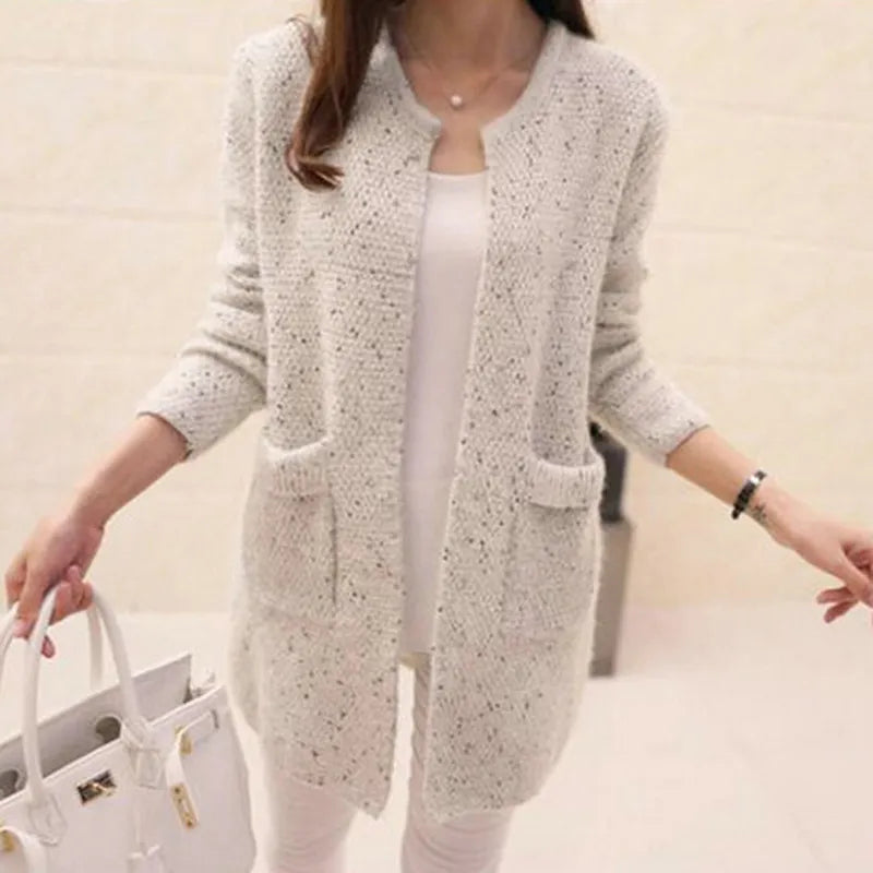 Women's Sweaters Autumn Winter Cardigan for Women Korean Fashion Loose Mohair Sweaters Crochet Cardigan Female Knitted Tops