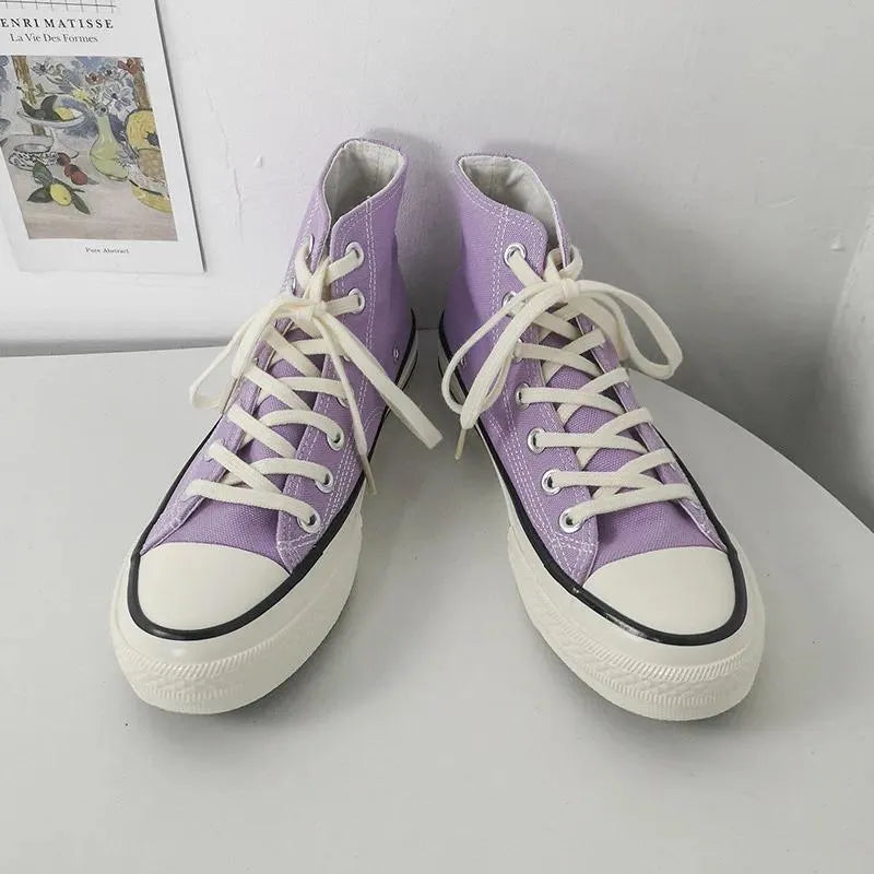 Casual Shoes Women Canvas Fashion Summer Sneakers Student High Top Woman Vulcanize  Spring Autumn