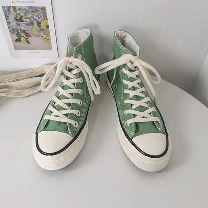 Casual Shoes Women Canvas Fashion Summer Sneakers Student High Top Woman Vulcanize  Spring Autumn