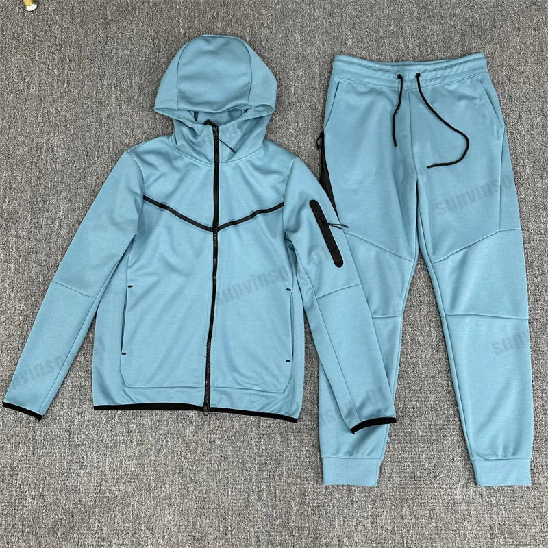 tech Thick fleeces designers pants Mens Hoodies Jackets Winter fitness training Sports Space Cotton Trousers Hoody Joggers Running Jacket techfleeces