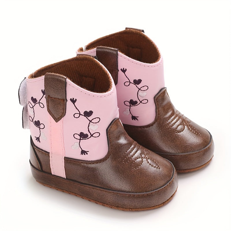 Fashion New Style Baby Boots Cute High Quality Soft Non-Slip Sole 0-1 Year Old Newborn Walking Shoes