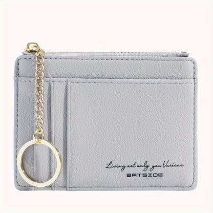 Mini Fashion Credit Card Holder, Ultra Thin Coin Purse, Women's Casual Clutch Wallet & Case