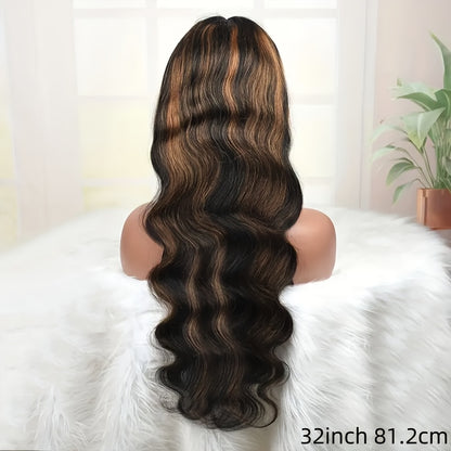 Ombre Lace Front Wig Human Hair Pre Plucked With Baby Hair FB/30 13x6 Body Wave lace front wigs 180% Density Highlight Lace Frontal Wigs Human Hair Colored Glueless wigs 26INCH