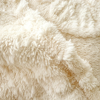 Ultra-Soft White Tassel Velvet Butterfly Flannel Blanket - Cozy, All-Season, Double-Sided, Perfect for Office Naps & Lounging, Multiple Sizes Available