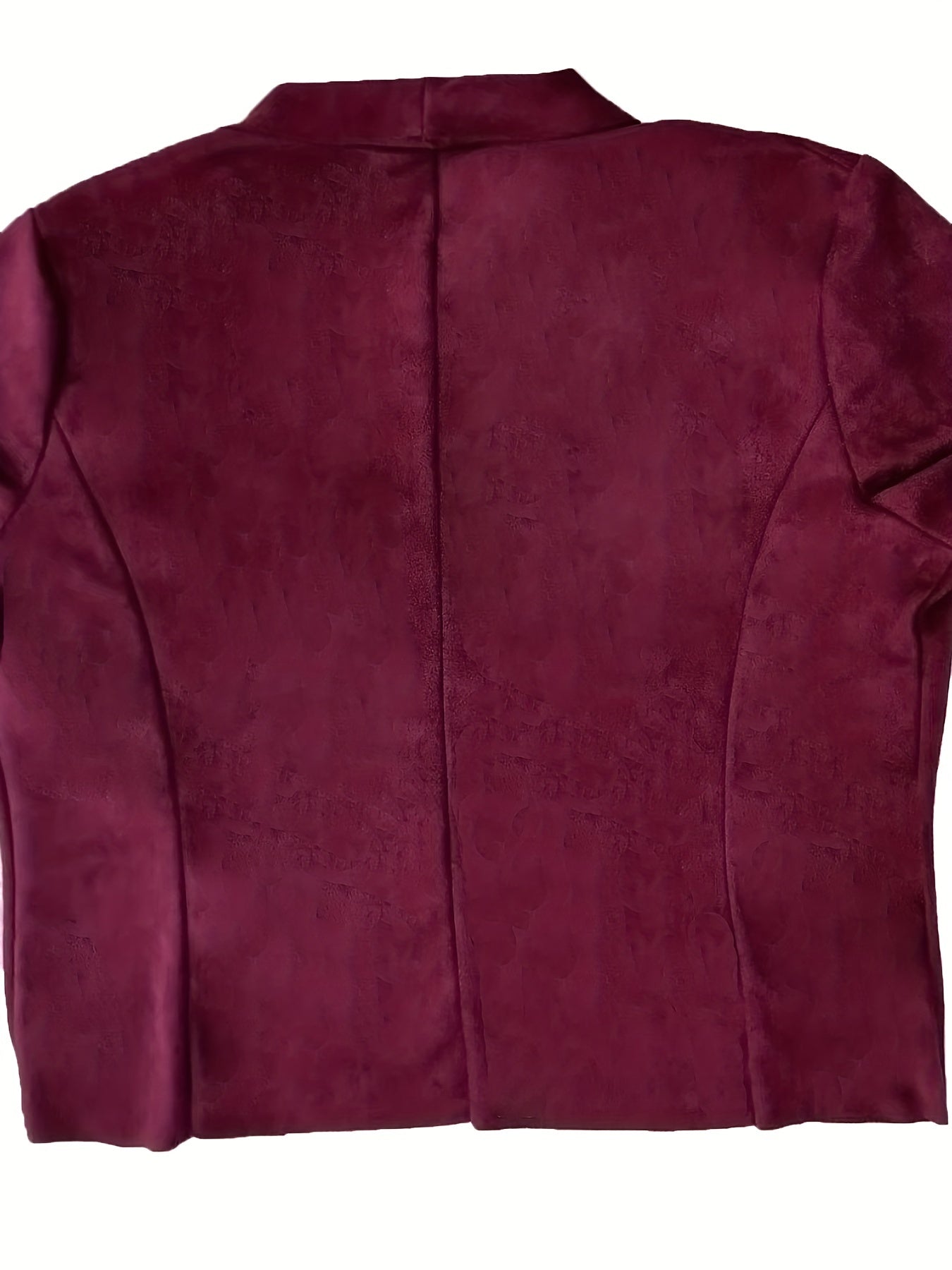 Antmvs Solid Open Front Coat, Elegant Long Sleeve Work Office Outerwear, Women's Clothing