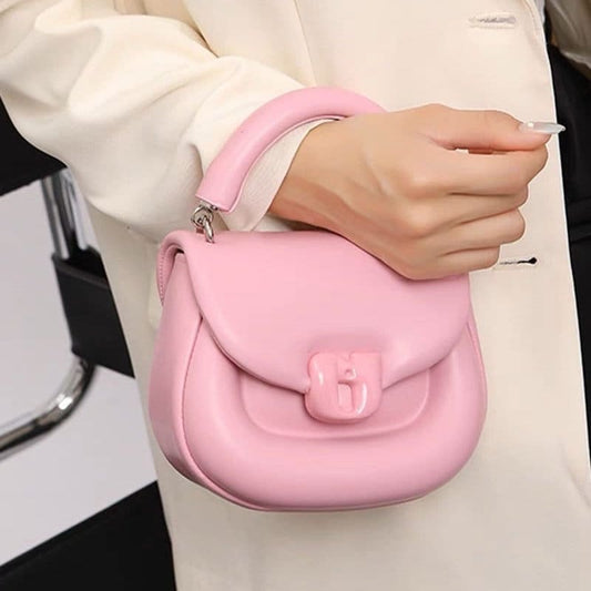 Antmvs Cute Solid Color Simple Minimalist Luxury Top Handle Bag, Vegan Leather Handbag, Shoulder Bag for Women, Crossbody Bag, Gift for her