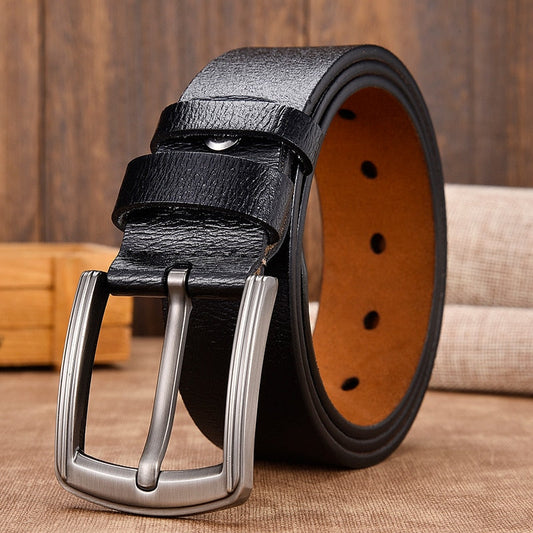 Antmvs cow genuine leather luxury strap male belts for men new fashion classice vintage pin buckle leather belt male belt men