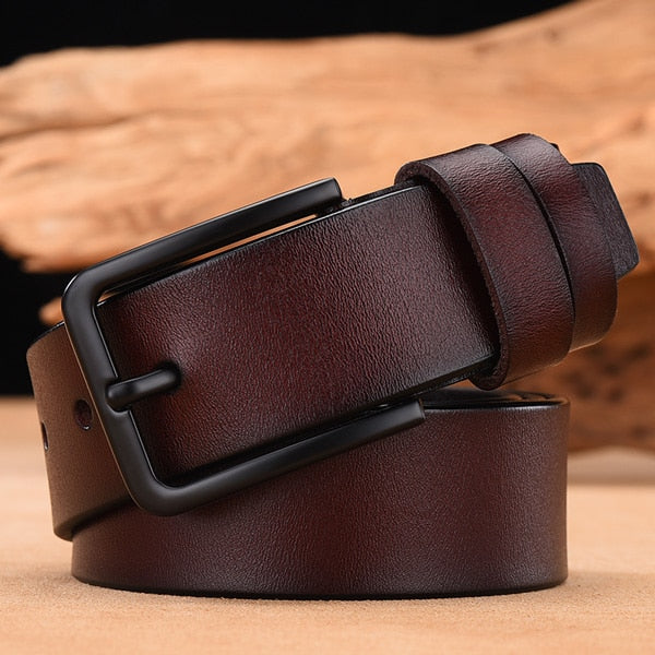 Antmvs cow genuine leather luxury strap male belts for men new fashion classice vintage pin buckle leather belt male belt men