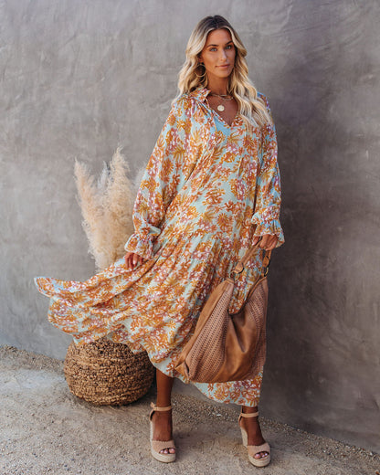 Antmvs Sutherland Floral Boho Maxi Dress