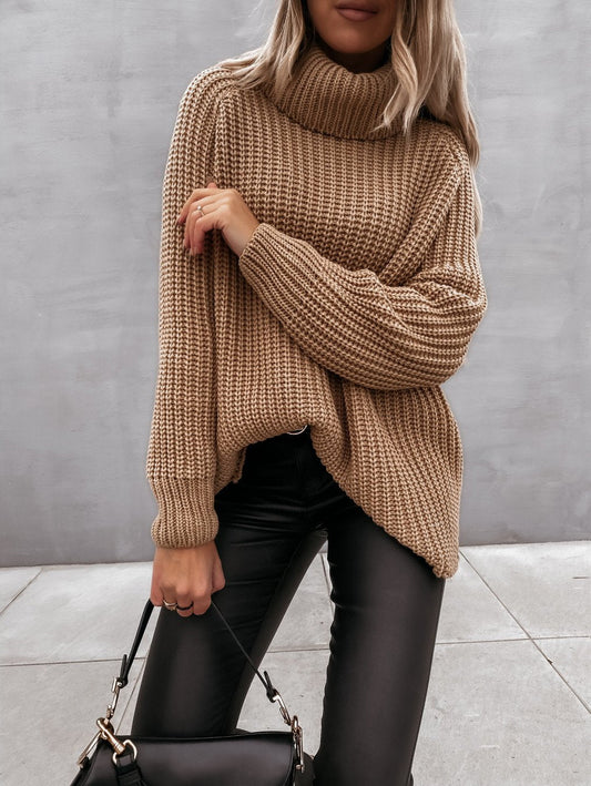 Turtle Neck Knit Sweater