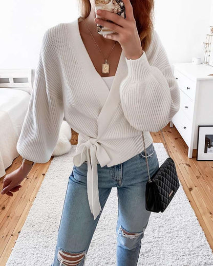 Wrap Knit Sweater