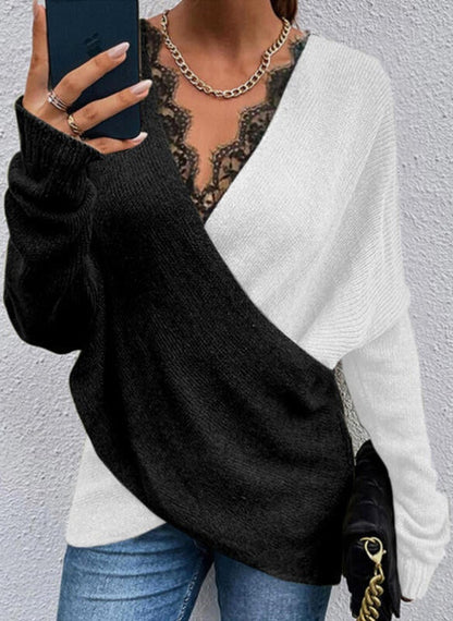 Lace Up Chic Sweater