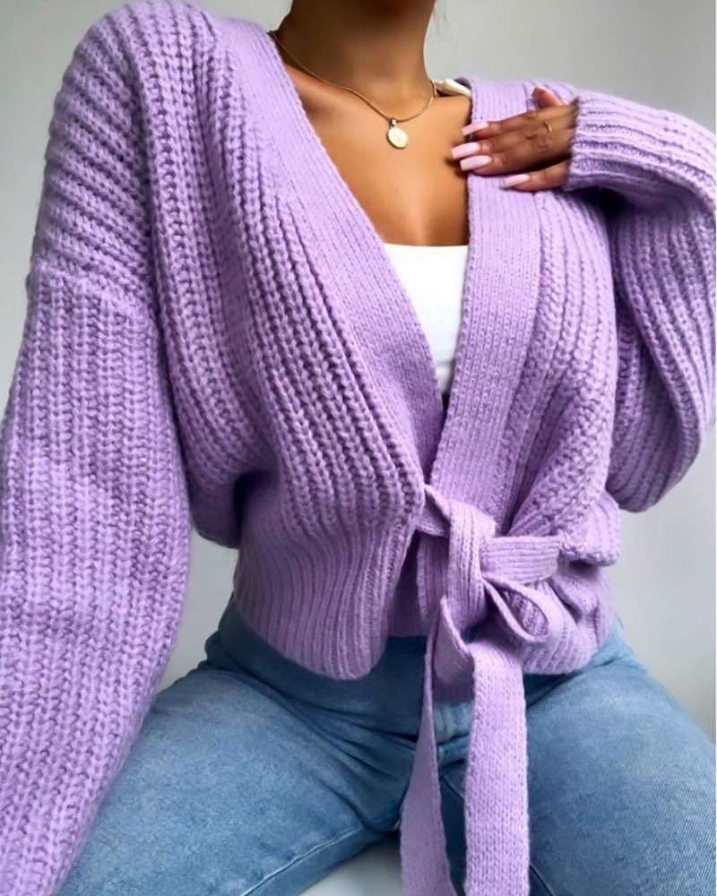 Wrap Knit Sweater