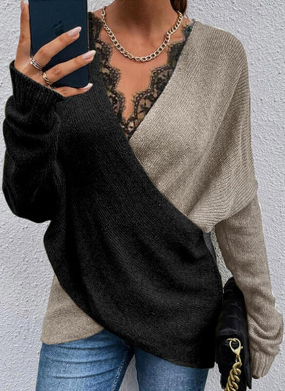 Lace Up Chic Sweater