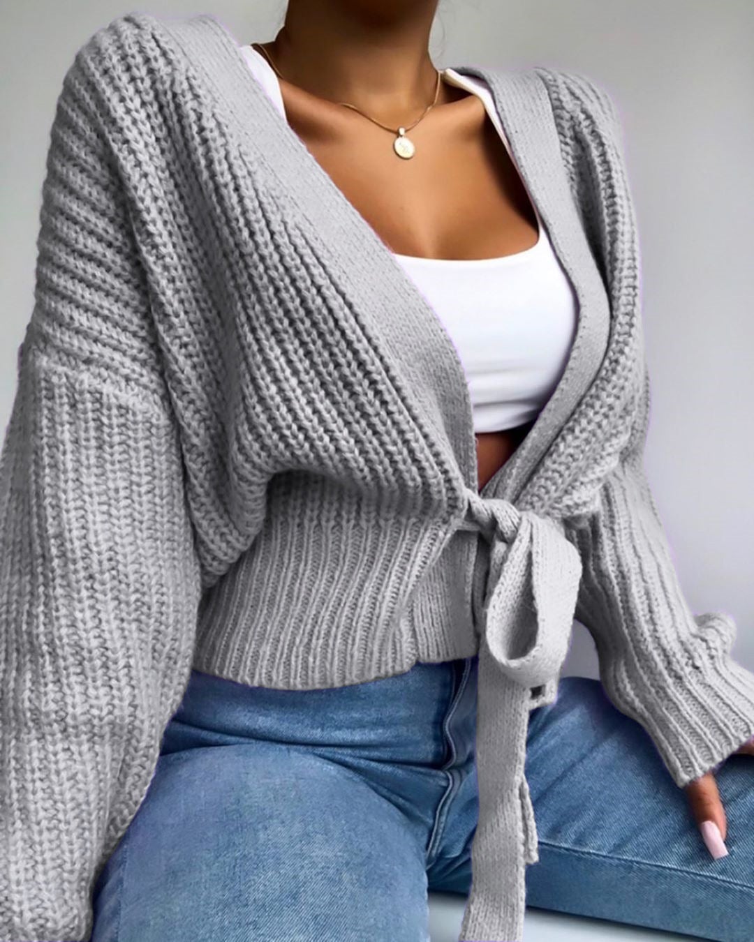 Wrap Knit Sweater