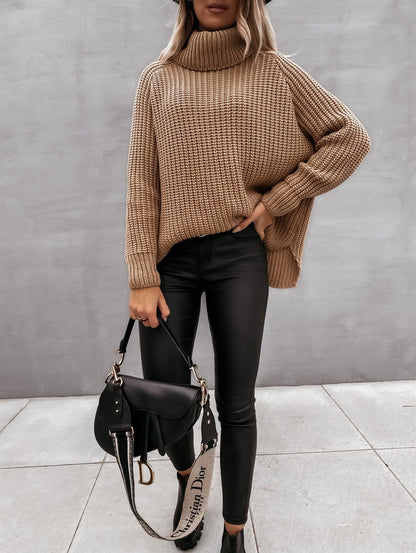 Turtle Neck Knit Sweater