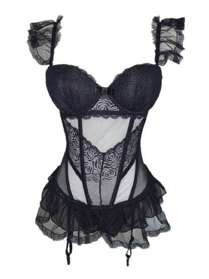 Lace Tied One-piece Erotic Lingerie