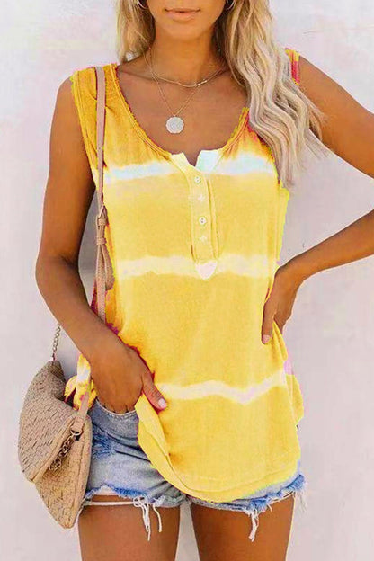 Casual Print Split Joint O Neck Tops(12 Colors)