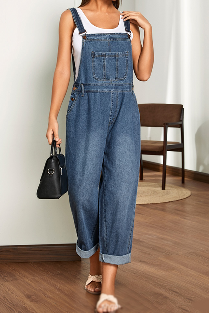 Antmvs Casual Solid Split Joint Harlan Jumpsuits