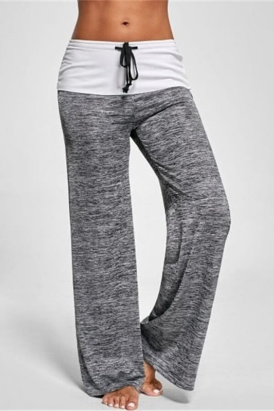 Antmvs Fashion Casual Patchwork Yoga Sweatpants