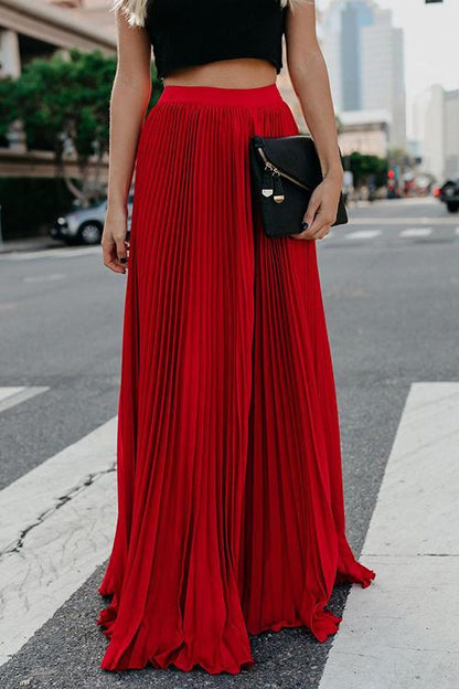 Antmvs Love Poem Pleated Maxi Skirt