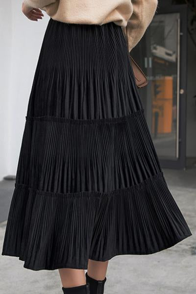 Antmvs Love to Spell Pleated Midi Skirt