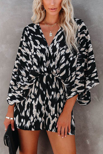 Antmvs On The Lookout Linden Printed Kimono Romper