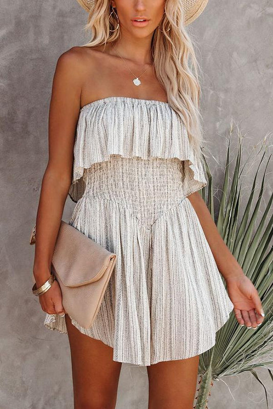 Antmvs Neverending Summer Smocked Strapless Romper