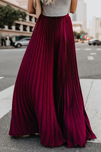 Antmvs Love Poem Pleated Maxi Skirt