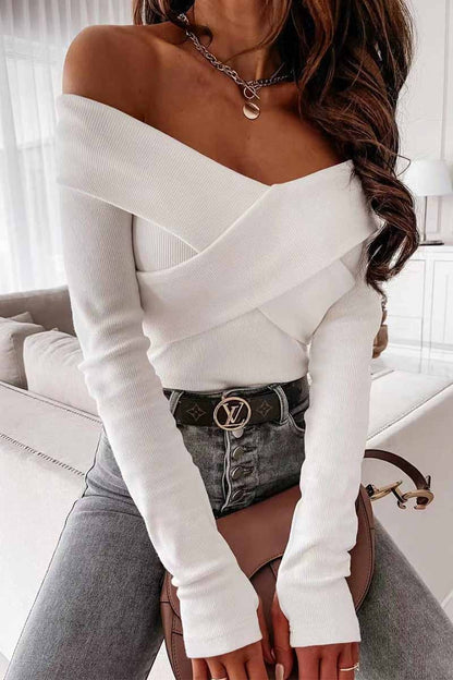 Sexy V-Neck Strapless Striped Tie Tops(3 colors)