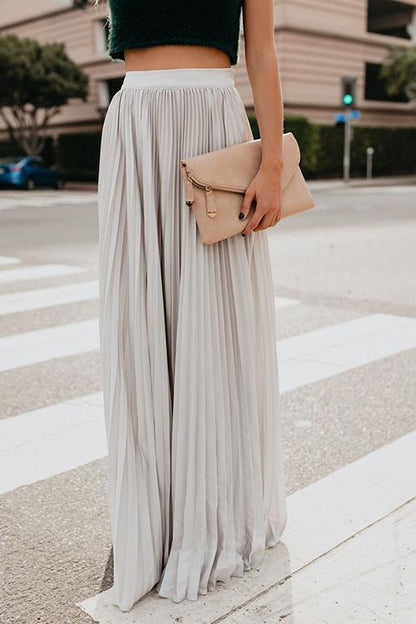 Antmvs Love Poem Pleated Maxi Skirt