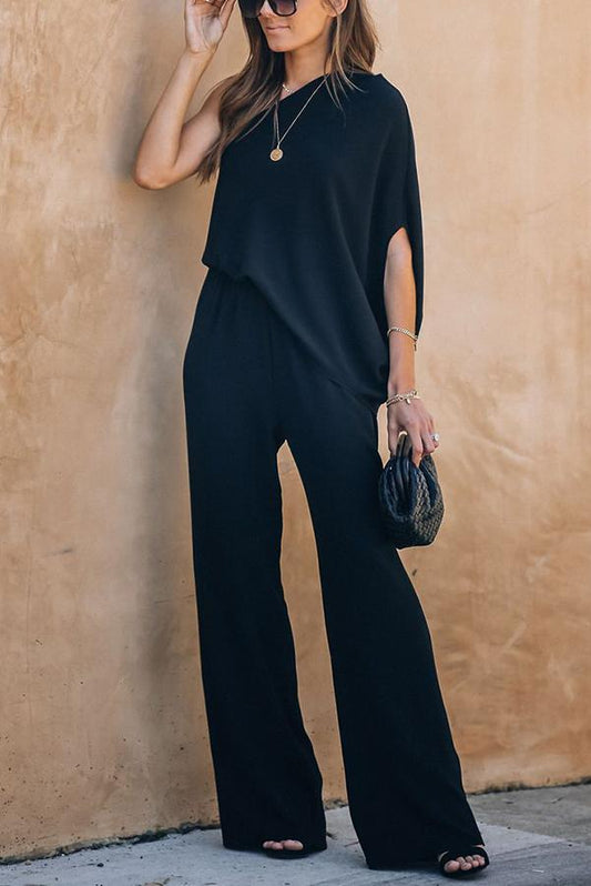 Antmvs Recipe for Success One Shoulder Jumpsuit