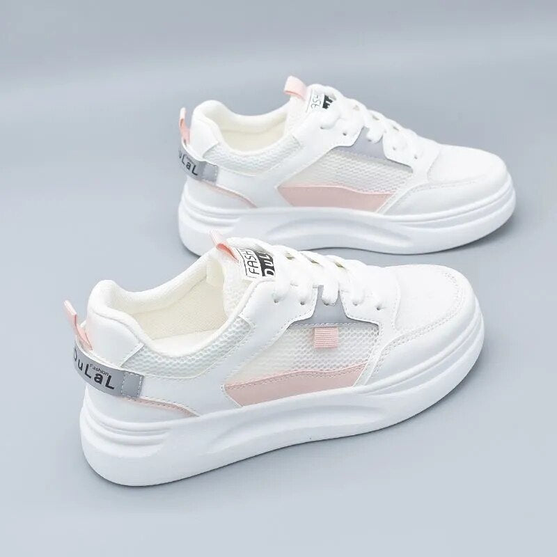 antmvs Christmas Gift White Shoes For Women  Summer Mesh Breathable Spring New Casual Sports Flats Wild Zapatillas Mujer Chaussure Femme Sneakers