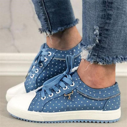 antmvs  Summer autumn New Women's Hollow Denim Sneakers Flat Casual Sports Female Shoes Breathable Cloth Shoes Student Mesh Shoes