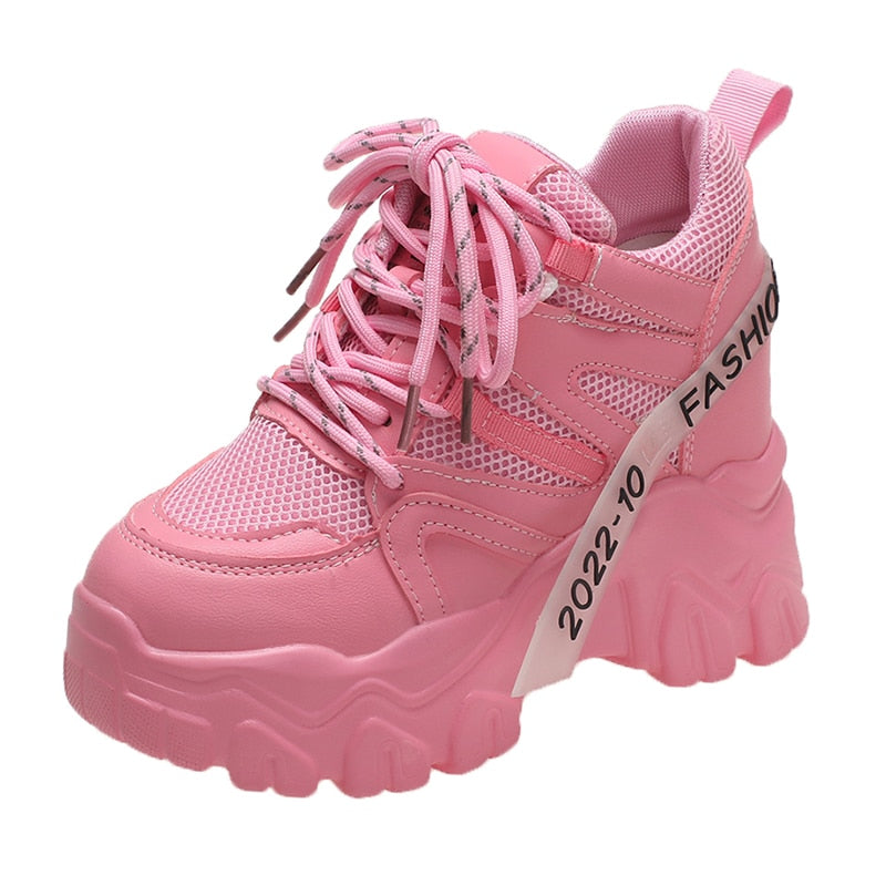 antmvs Christmas Gift Spring Autumn Fashion Women Sneakers Chunky Breathable Mesh Casual Shoes Wedge Heels Platform Shoes Sports Dad Shoes