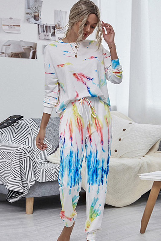 Antmvs Casual Loose Tie-dye Printing Set