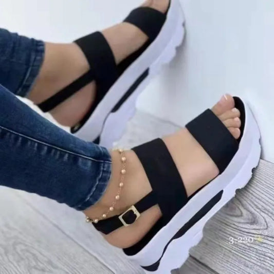 antmvs-Women Comfortable Outdoor Sandals Casual Plus Size Slippers Round on Plus Size Wedge Shoes Sandalias Mujer