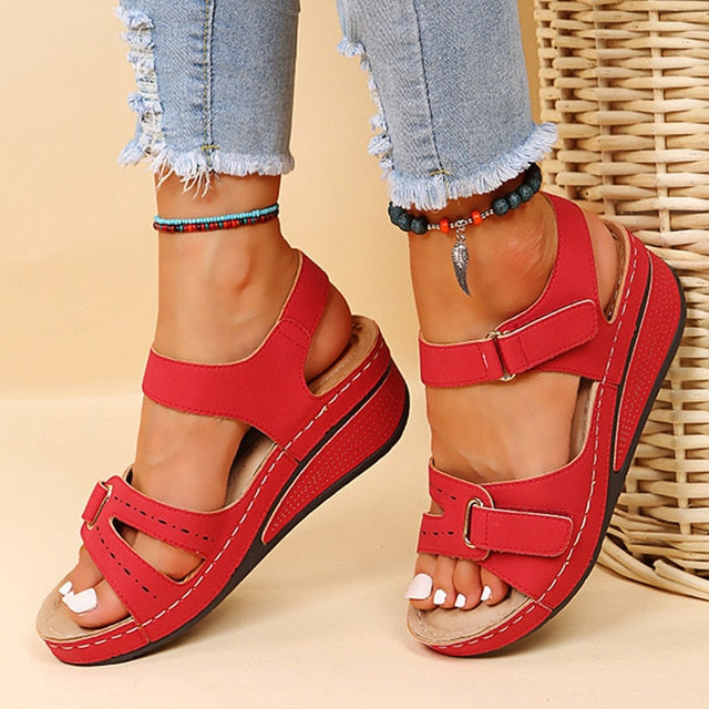 antmvs Summer Wedge Sandals for Women  New Fashion Non Slip Beach Shoes Woman Lightweight Casual Platform Sandalias Mujer Plus Size