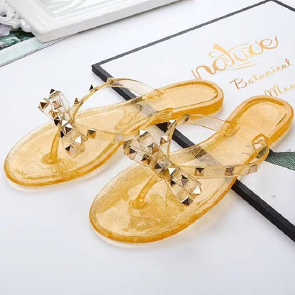 antmvs  Summer Flip Flops Women Slide Sandals Crystal Bling Beach Slippers Casual Shoes For Women Light Wedges Platform Slippers