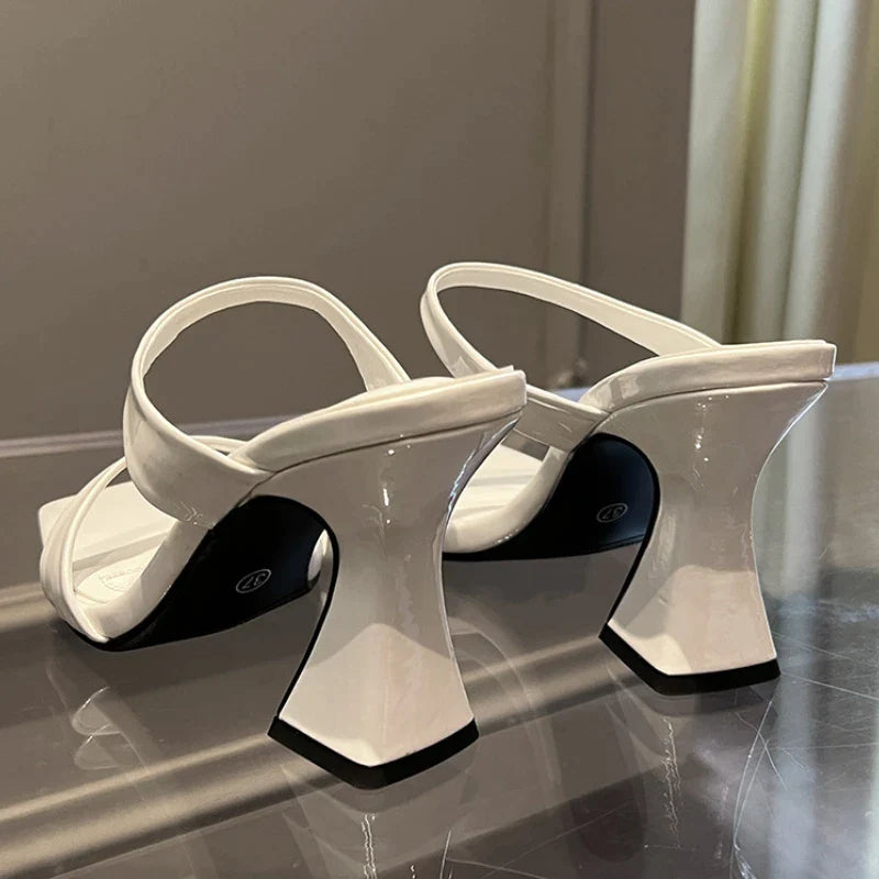 antmvs-Designer Sandals New High Heels Summer New  Chunky Heel Women Shoes Sexy Luxury Party Dress Shoes Brand Women's Slippers