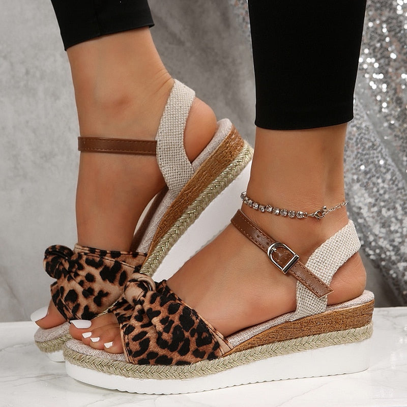 antmvs Women's Espadrilles Platform Sandals Casual Ankle Strap Wedge Sandles for Women Summer  Thick Sole Gladiator Sandalias Mujer