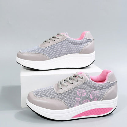 antmvs  Women's Shoes Outdoor Solid Color Sneakers Lace Up Summer Fashion Comfortable  Plus Size 35-43 Female