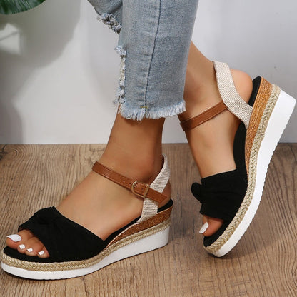 antmvs Women's Espadrilles Platform Sandals Casual Ankle Strap Wedge Sandles for Women Summer  Thick Sole Gladiator Sandalias Mujer