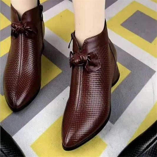 antmvs  Women Barefoot Shoes Short Boots Ankle Spring New Female Casual Thick Soled Shoes Genuine Leather Designer Pumps Shoes 0823