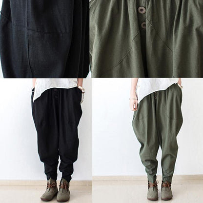 Tea Green Linen Pants Jodhpurs Winter Pants