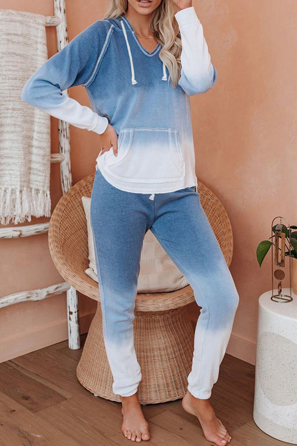 Antmvs Casual Long Sleeve Trousers Home Set