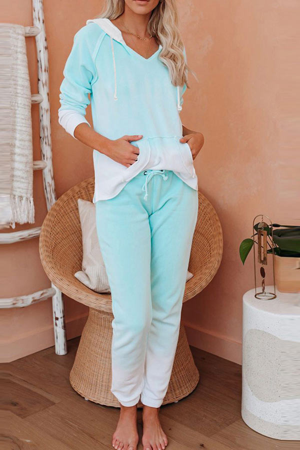 Antmvs Casual Long Sleeve Trousers Home Set