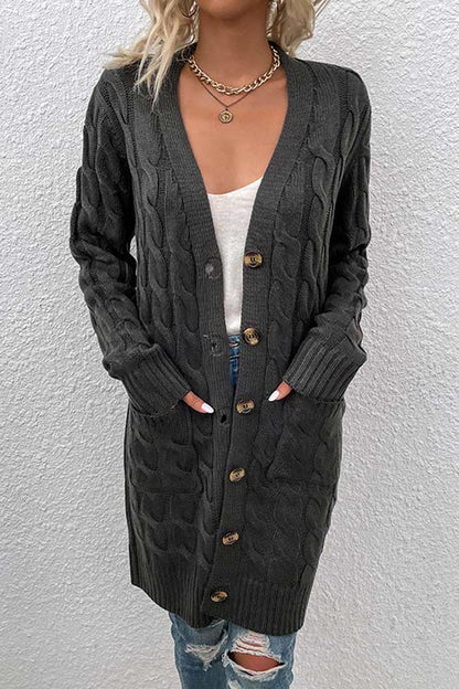 Casual Loose Button Knit Cardigan