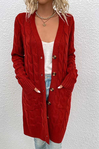 Casual Loose Button Knit Cardigan