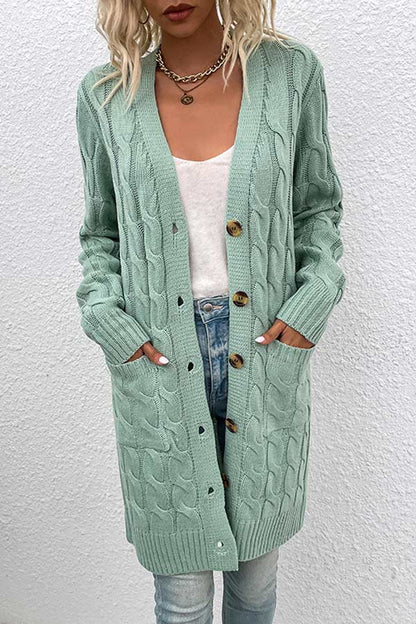 Casual Loose Button Knit Cardigan